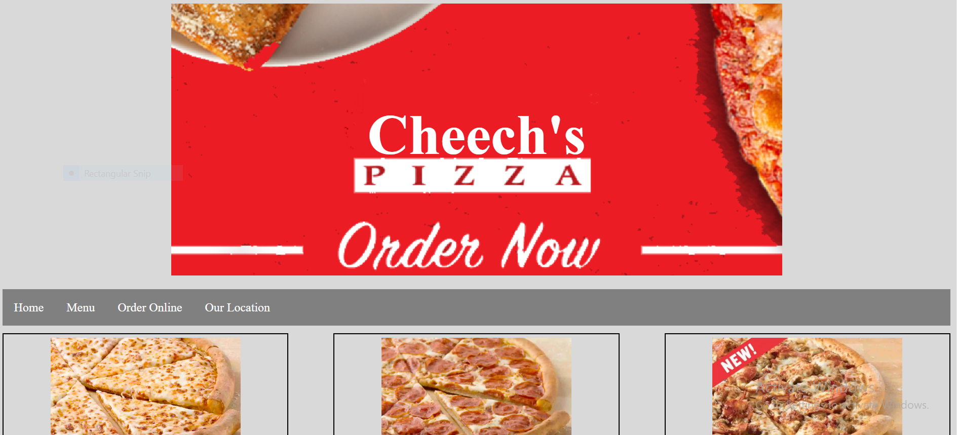 Cheech's Pizza Project